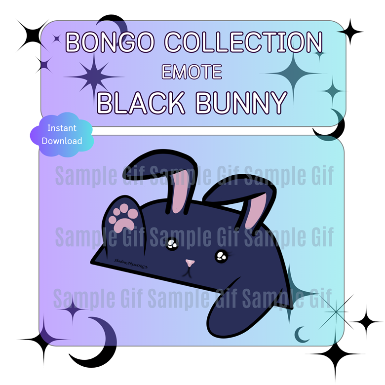 Black bongo bunny | Animated - Boopa's Ko-fi Shop - Ko-fi ️ Where ...