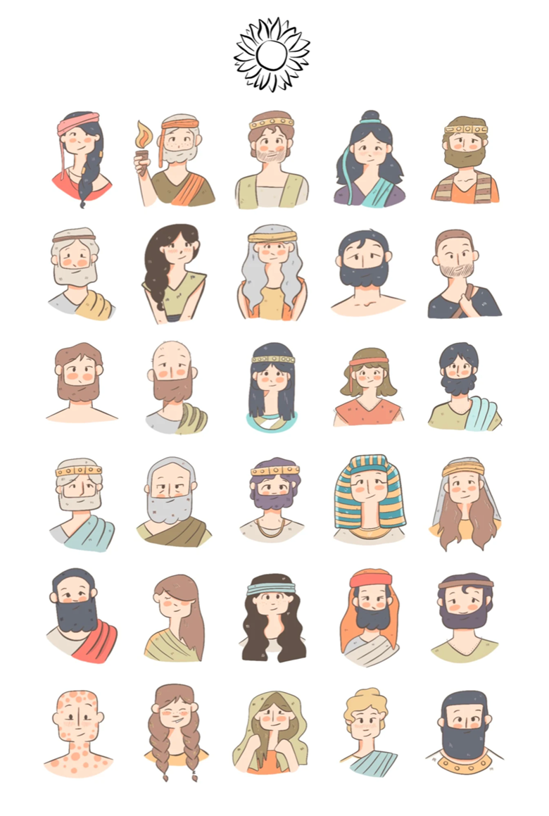 JW Bible Example Printable Artworks - 30 Different faces - Goodnotes ...