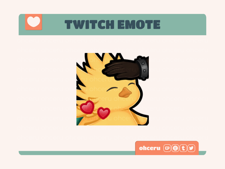 FFVII Rebirth Baby Chocobo Animated Emote - ohceru emote artist's Ko-fi ...