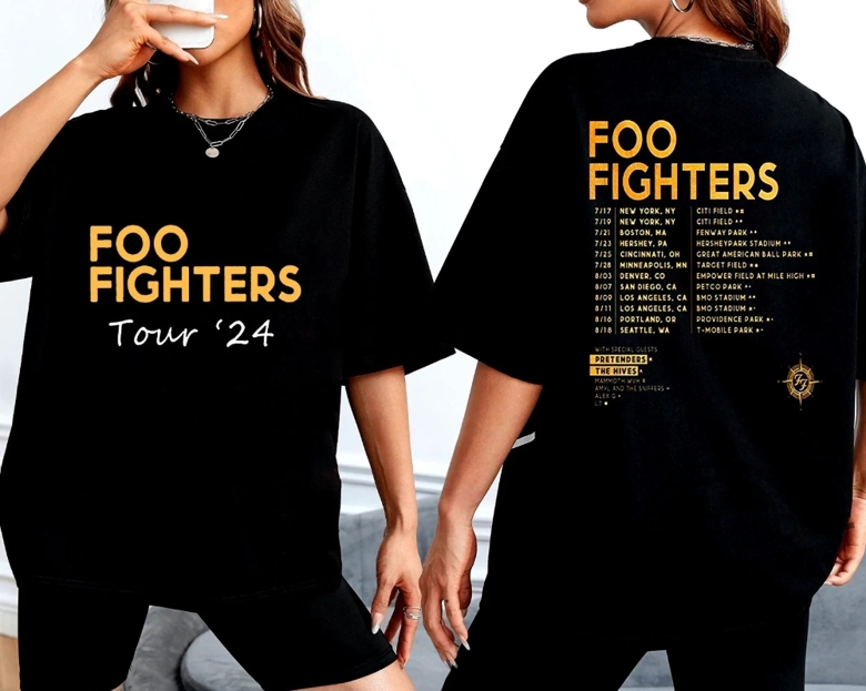 Foo Fighters 2024 Tour Shirt Everything Or Nothing At All Tour 2024 Sh