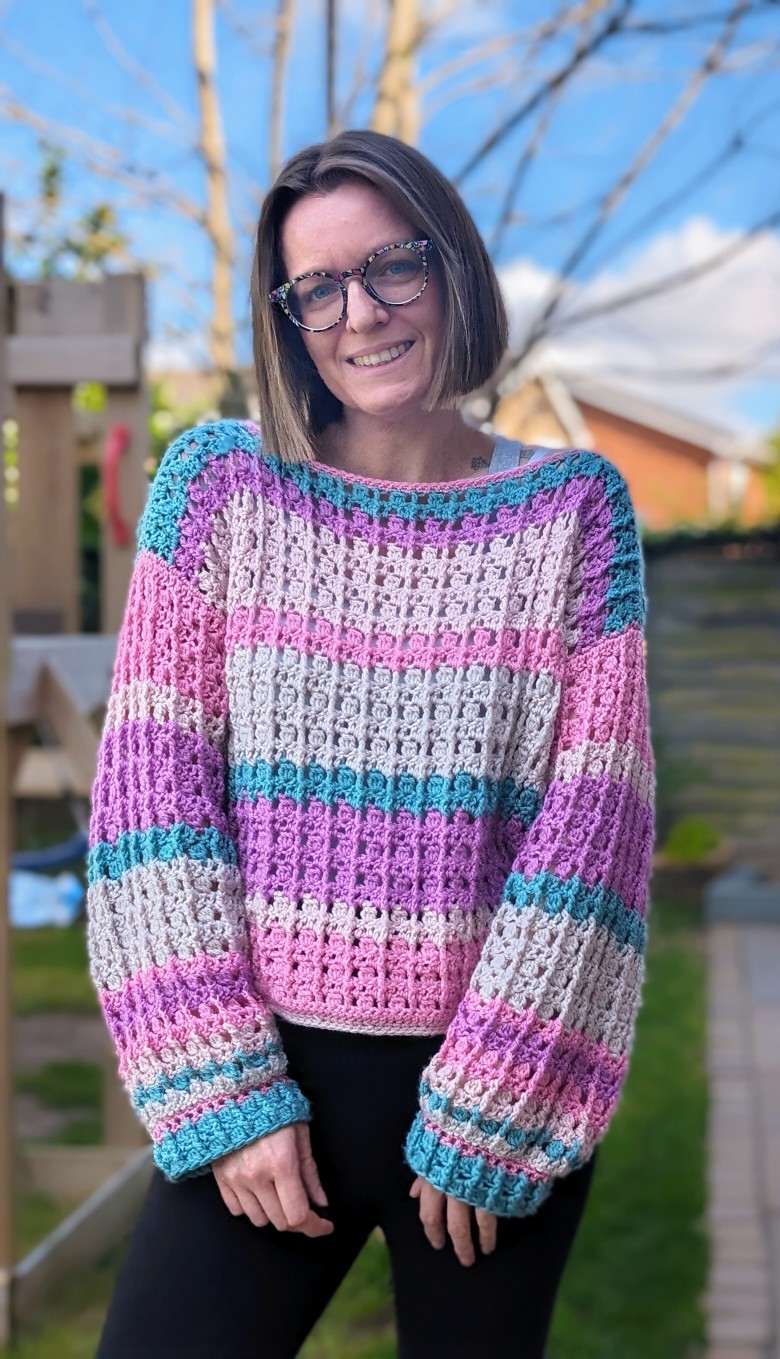 The Pick 'N' Mix Sweater Crochet Pattern - Kelly - Craft and