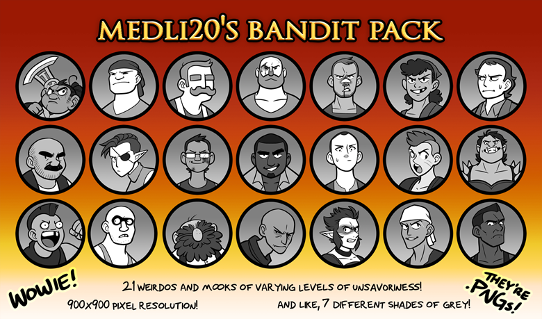 VTT Token Pack Bandits Medli20 s Ko fi Shop Ko fi Where Creators vtt-token-pack-bandits-medli20-s-ko-fi-shop-ko-fi-where-creators