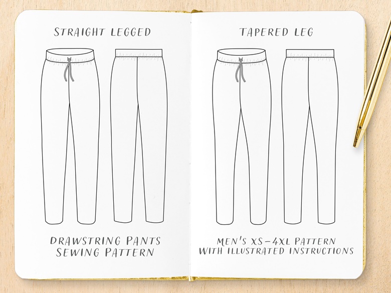 Brenda drawstring cropped pants – free PDF sewing pattern – Tiana's Closet