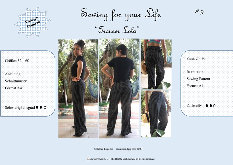 Pattern for Garment Making: Sasha Trousers Pattern/ Pants by Closet Co – LA  Finch Fabrics