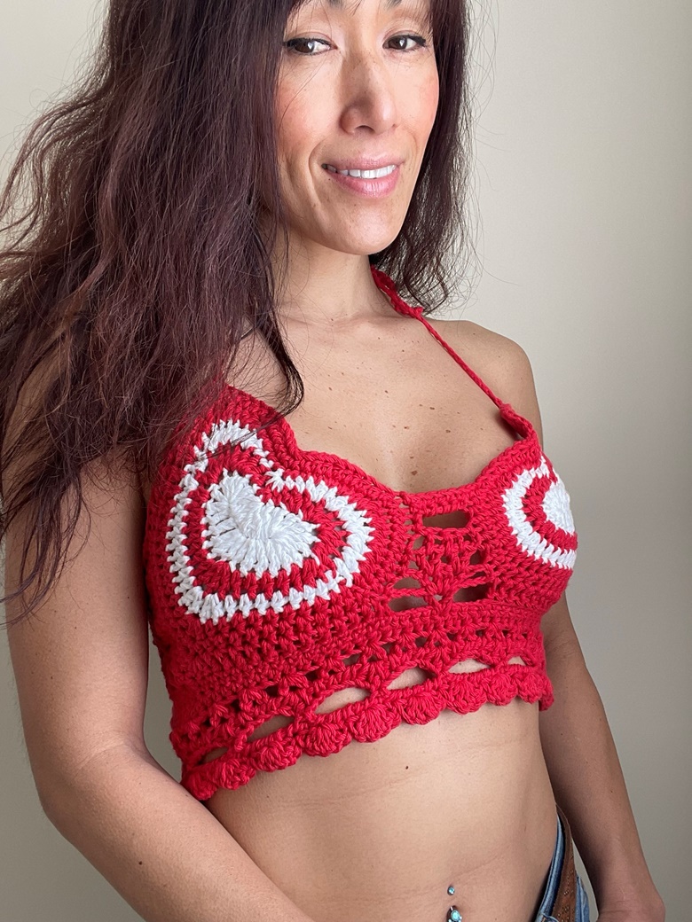 Heart bralette crochet halter top - momopot75's Ko-fi Shop - Ko-fi ❤️ Where  creators get support from fans through donations, memberships, shop sales  and more! The original 'Buy Me a Coffee' Page.