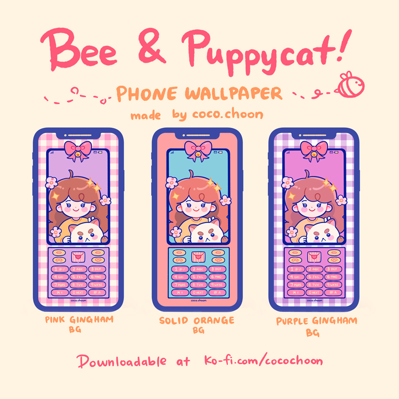 Bee and PuppyCat Wallpaper  Bee and puppycat Art wallpaper iphone  Cute wallpapers
