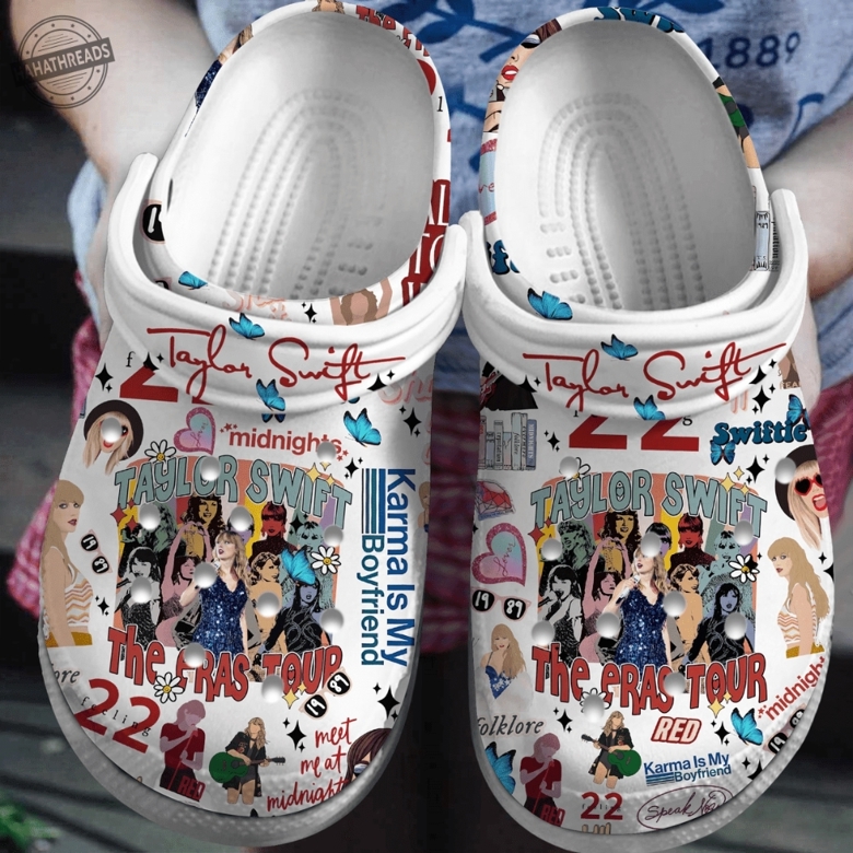 Taylor Swift The Eras Tour Singer Music Crocs Crocband Clogs Shoes Com ...