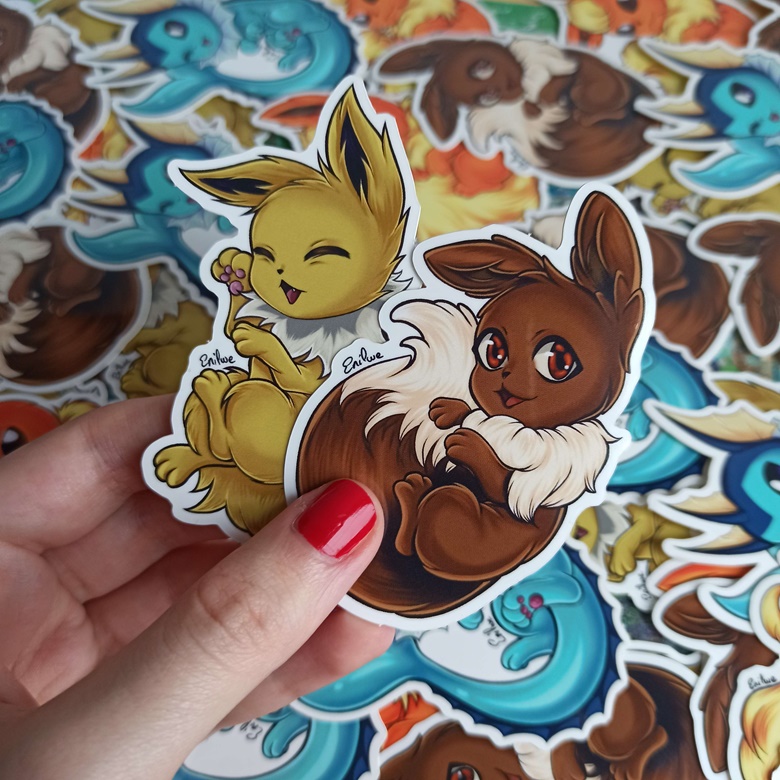 PACK OF 4 !! Pokemon Drink Stickers - enilwe's Ko-fi Shop - Ko-fi