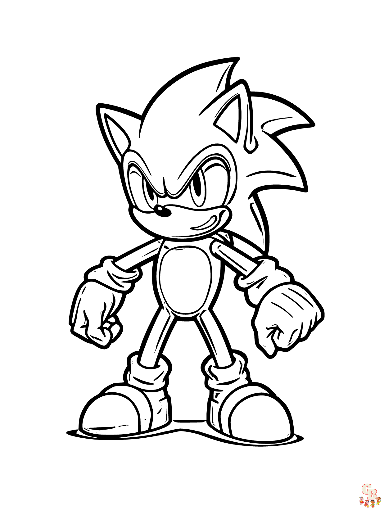 neo metal sonic coloring page, printable neo metal sonic