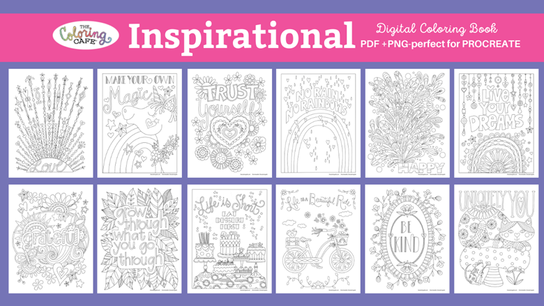 Inspirational Coloring Book – US Edition - Under The Cover Press