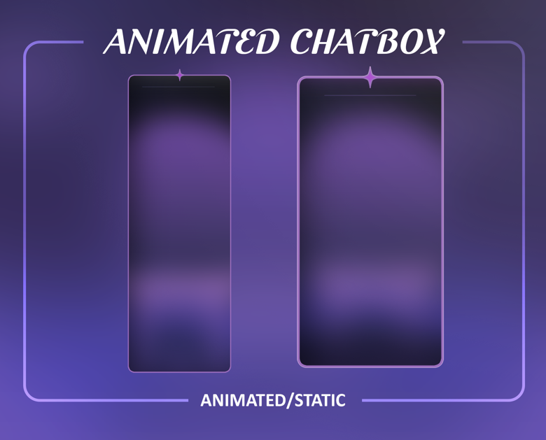 Purple Night Animated Stream Package/Transition/Stream Overlay/Panels ...