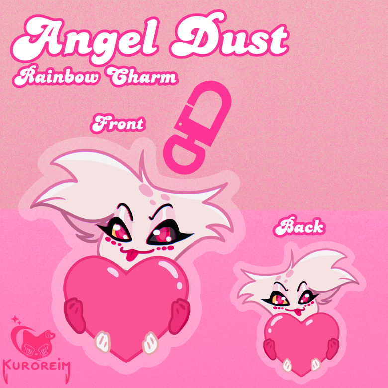 [헣헥험헢헥헗험헥] ANGEL DUST HEART - Rainbow ACRYLIC CHARM - Kuroreim's Ko-fi ...