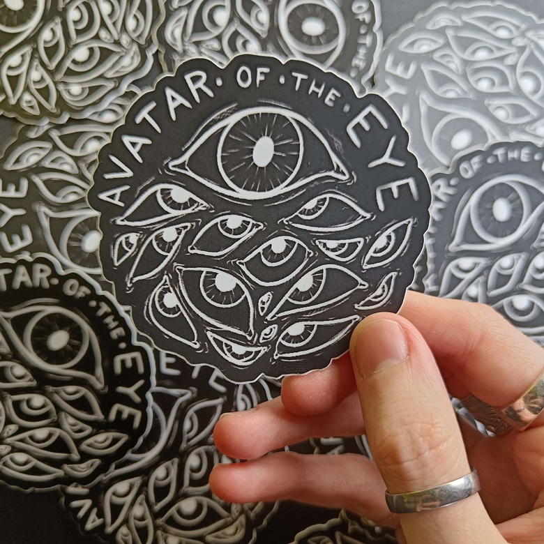 Eyeball Art Stickers for Sale