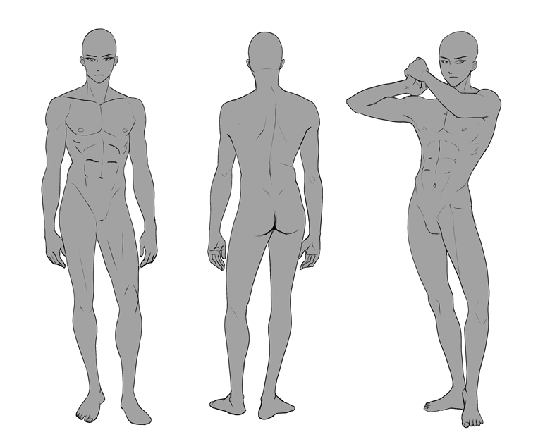 Anime base body male - 01 - Buy Royalty Free 3D model by Ctool (@ctool)  [0adcdd8]