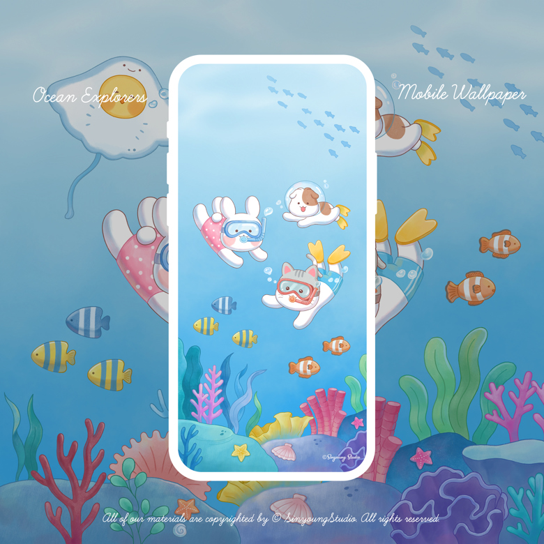 Ocean explorers wallpaper sinyoung kim s ko fi shop