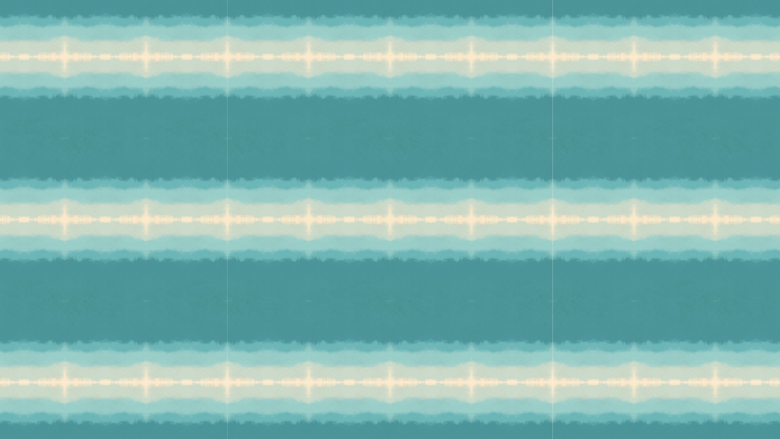 A digital design of repeating blue and tan stripes where the blue fades into the tan like waves on a beach