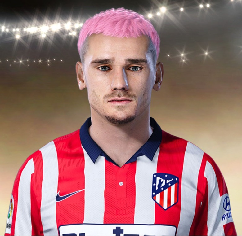 Antoine Griezmann pink hair V2 - GDEfacemaker's Ko-fi Shop - Ko-fi ️ ...