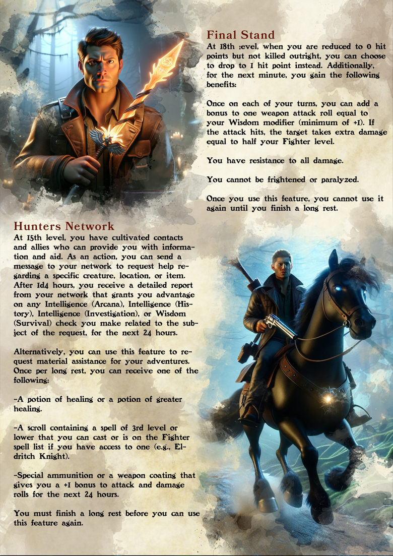 Fighter) Path of the Hunter - Roll4Creativity&rsquo;s Ko-fi Shop - Ko-fi 
