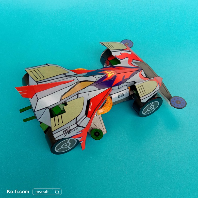 FIRE STINGER Papercraft - toscraft's Ko-fi Shop