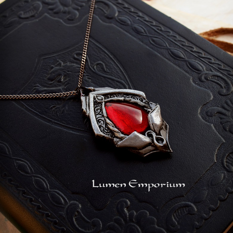 Ruby Holy Tear- Bloodborne jewelry, vampire jewelry, gothic jewelry ...