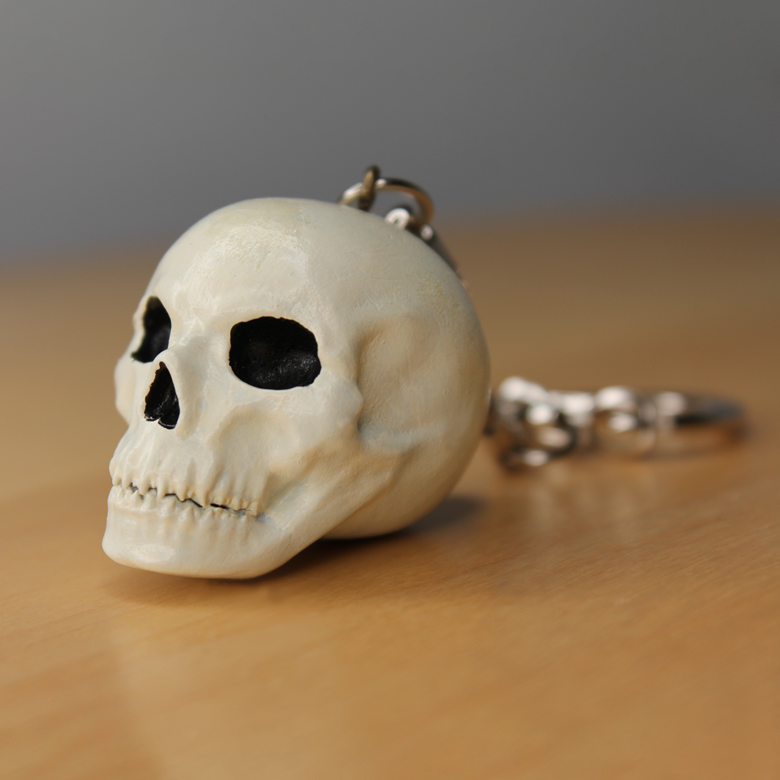 3D Skull Key Ring 