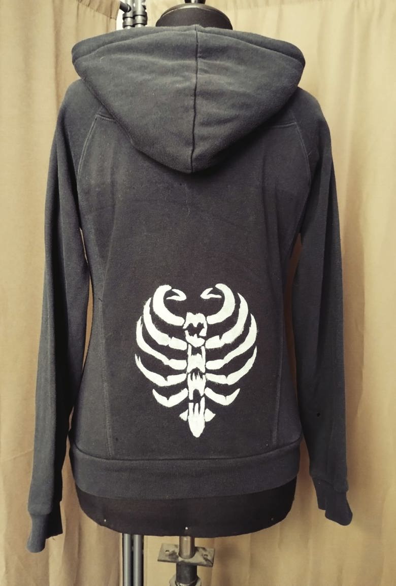 Ribcage Hoodie Sweater Distelblut s Ko fi Shop Ko fi