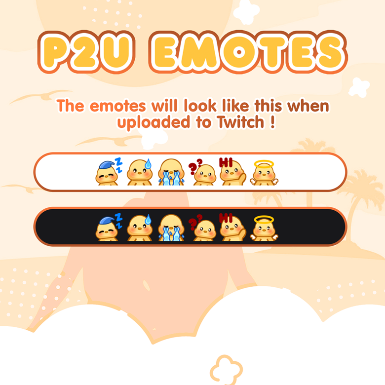 Cute Chibi Girl Twitch Discord Emote Pack set 2 Gaming Streamer