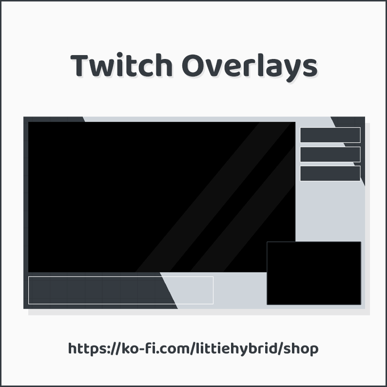 Dark Tropical Stream Overlay Set - Carly Smallbird's Ko-fi Shop