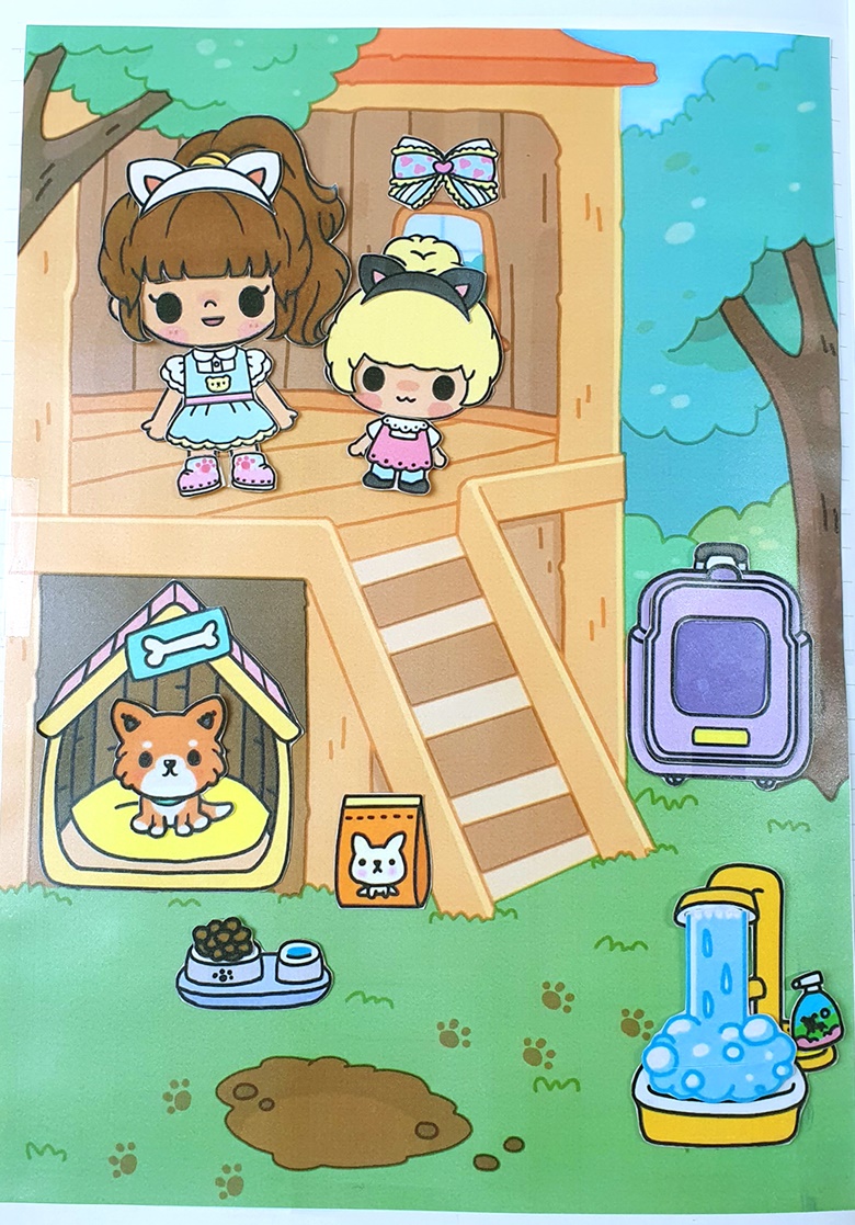 DIY TOCA BOCA PAPER DOLL HOUSE QUIET BOOK / PAPER DOLL BOOK