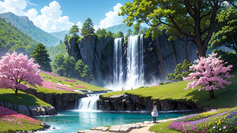 10 Anime Beautiful Scenery 10240 x 5760 px UHD #3