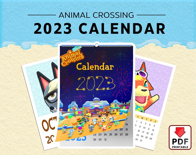 ACNH 2023 Calendar Lundi Ravioli's Kofi Shop Kofi ️ Where