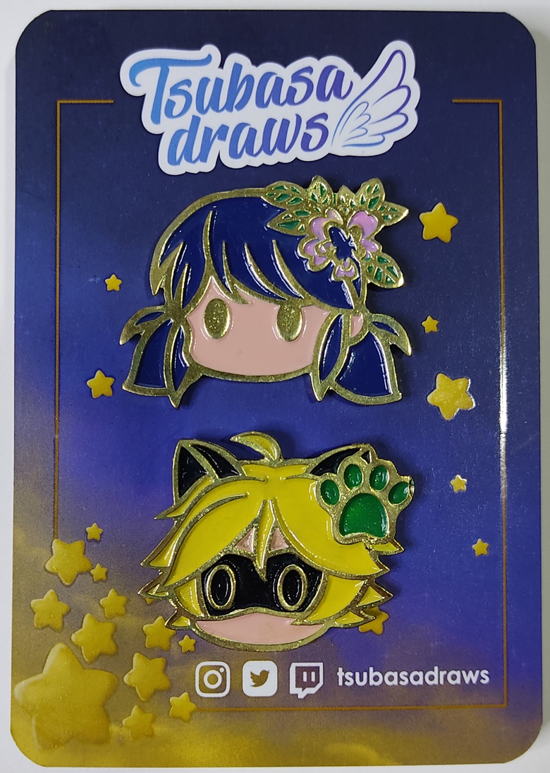 Enamel Pin Miraculous Ladybug colecction - Tsubasadraws's Ko-fi Shop