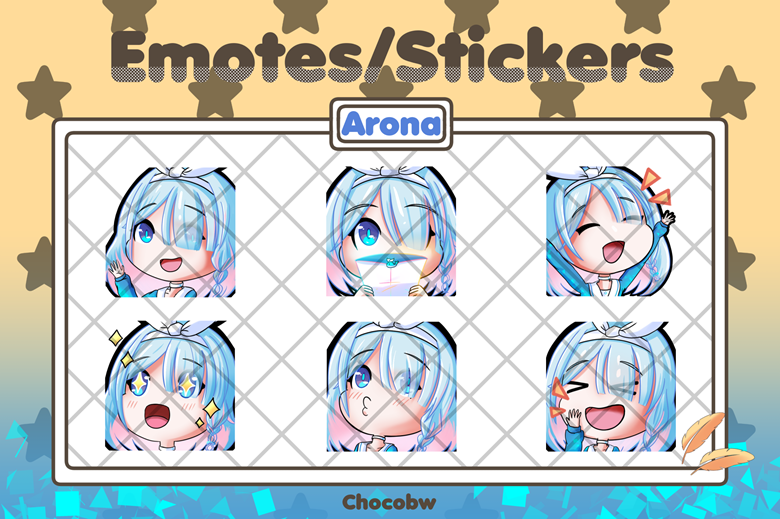 Arona [Blue Archive] Emotes/Stickers (Twitch/Discord) - Chocobw's Ko-fi ...