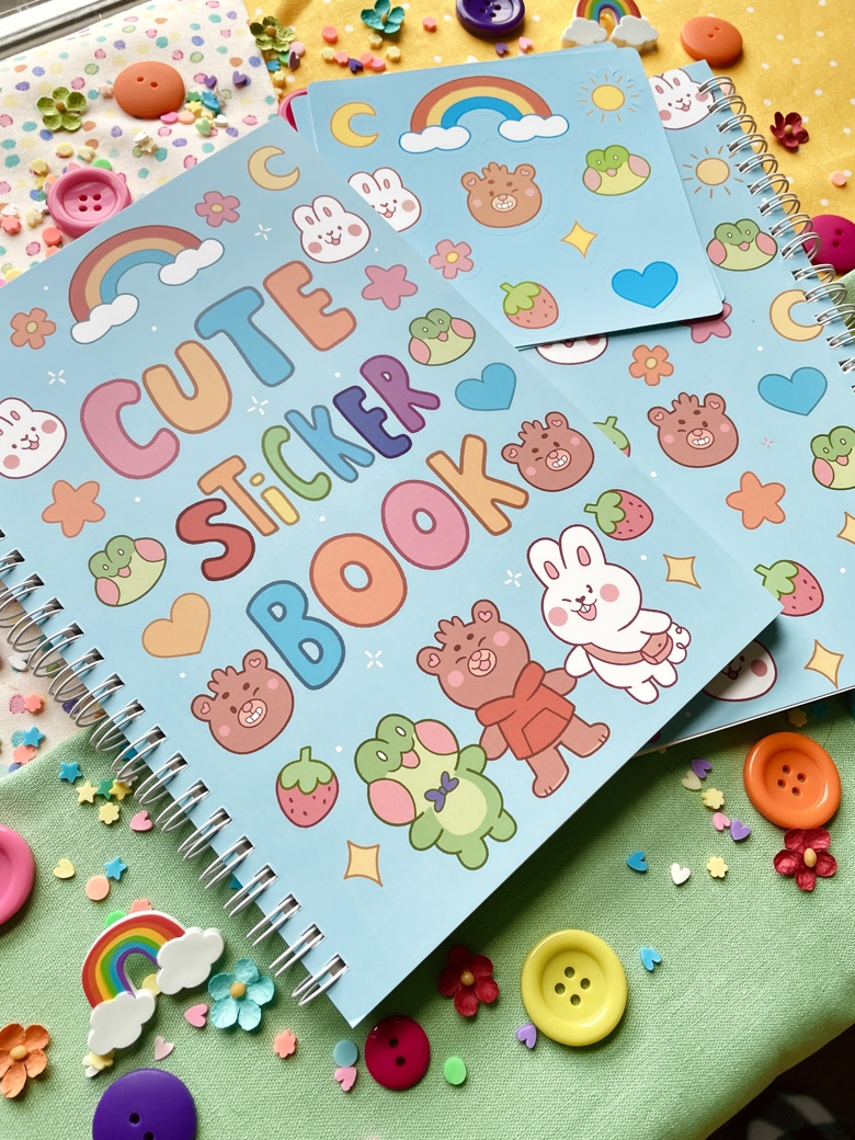Cute Reusable Sticker Book - Libearty's Ko-fi Shop - Ko-fi ❤️ Where  creators get support from fans through donations, memberships, shop sales  and more! The original 'Buy Me a Coffee' Page.