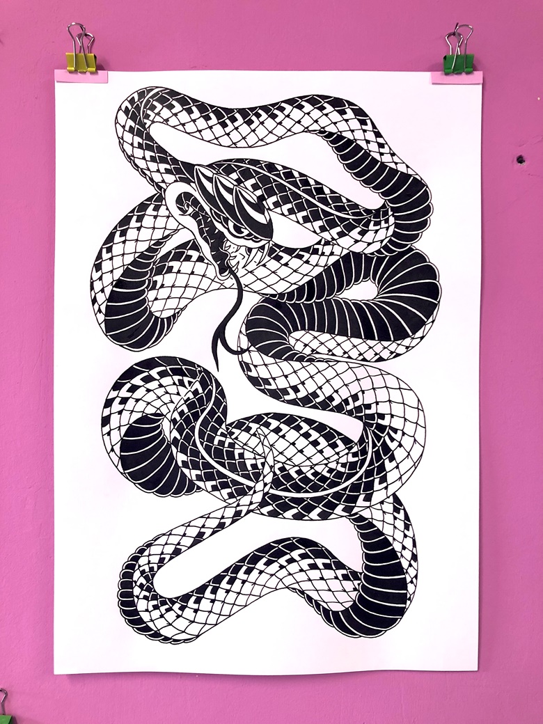 A3 Snake painting - Josh Wayles's Ko-fi Shop - Ko-fi ️ Where creators ...