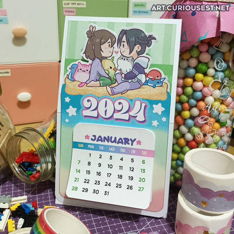 DIY Sangcheng Sleepover 2024 Calendar Ali Curiousest's Kofi Shop