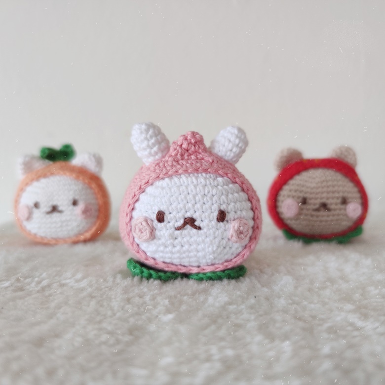 Kawaii Peach Amigurumi Crochet
