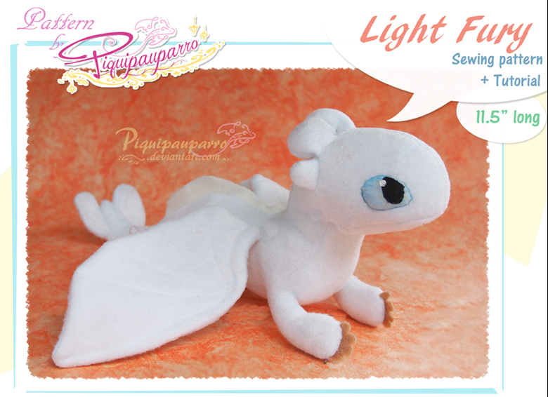 Tiny Dragon Stuffed Animal Sewing Pattern - Digital Download