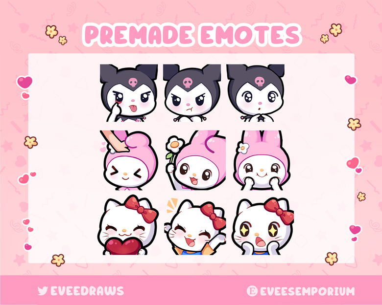 Sanrio Emotes - Evie ^-^'s Ko-fi Shop - Ko-fi ️ Where Creators Get ...