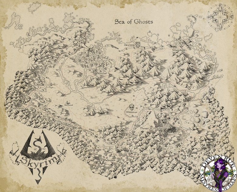 Game maps and Skyrim