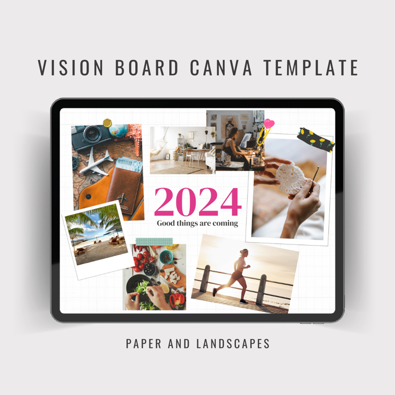Vision Board Canva Template - Ko-fi ️ Where creators get support from ...