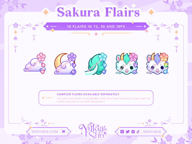 Natural Elements Stream Badges, Cheer Bit Badges, Ready to Use for Twitch,  Discord 