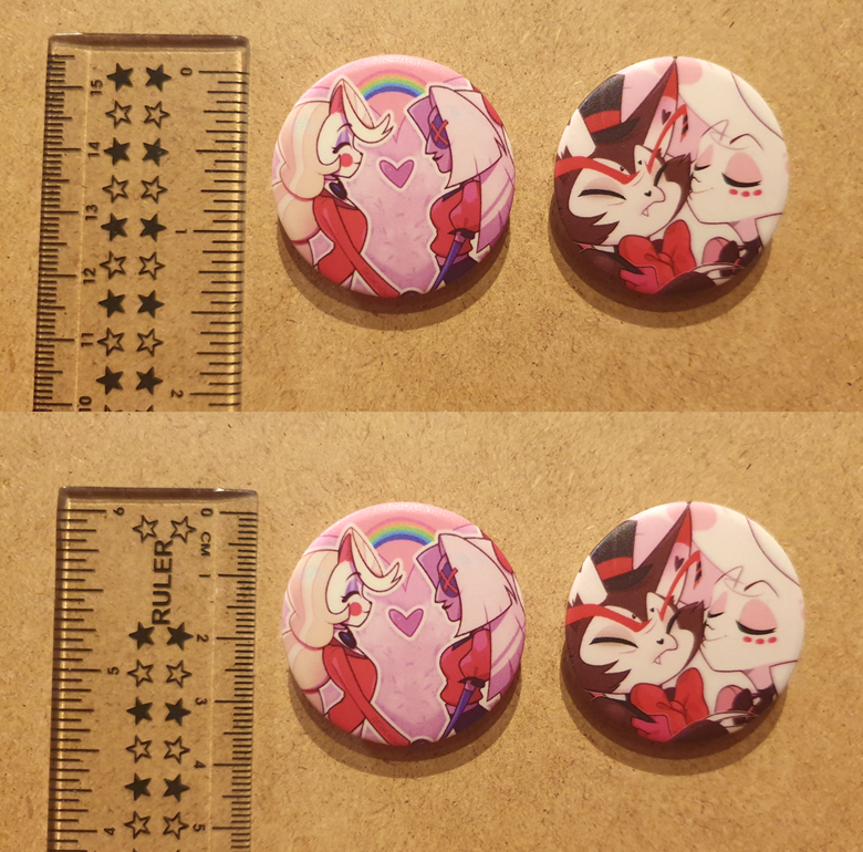 Hazbin Hotel button pins - Aranchovy's Ko-fi Shop - Ko-fi ️ Where ...