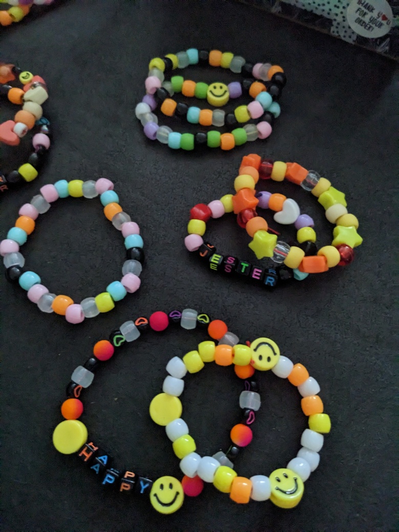 Colorful Kandi Bracelets for DIY Jewelry