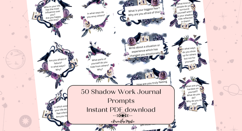 Shadow Work Journal Prompts - RowanRoseMystic&rsquo;s Ko-fi Shop - Ko-fi 