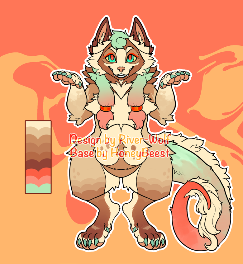 Dragon Doggo Adopt - Base by HoneyBeest - River Wolf Creations's Ko-fi ...