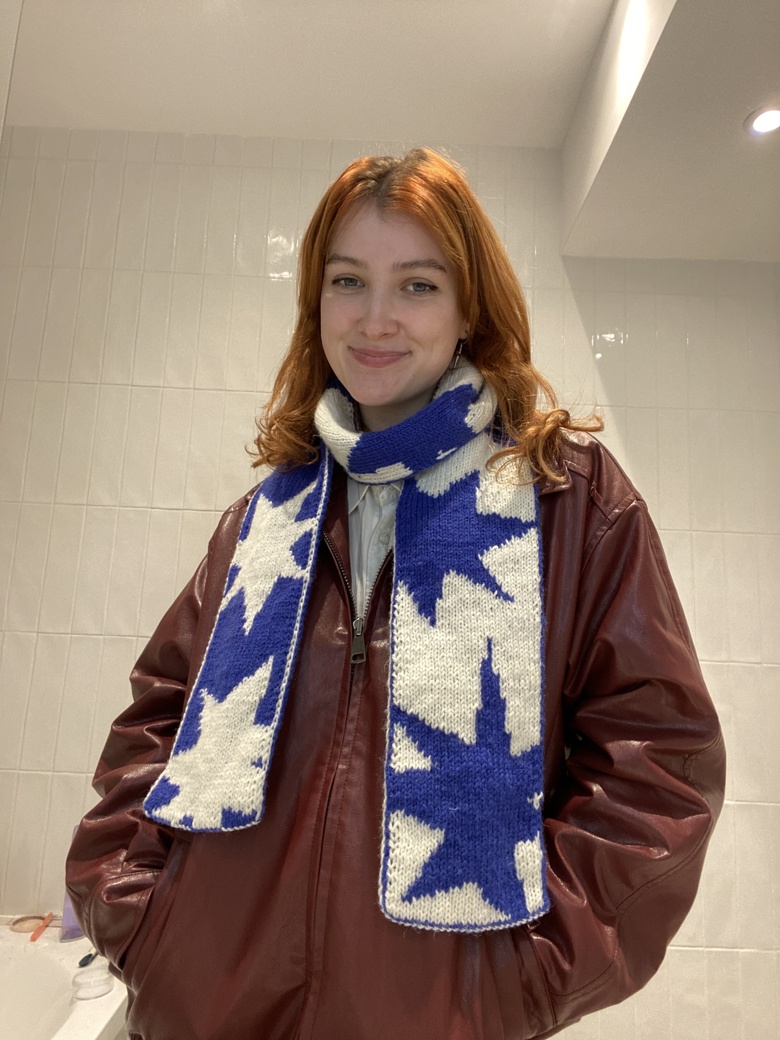 Star Scarf Stars Gift Star Print Infinity Scarf Hanmade