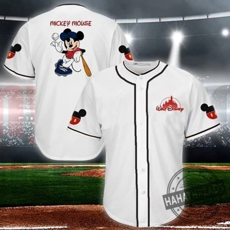 Mickey mouse sales baseball jersey