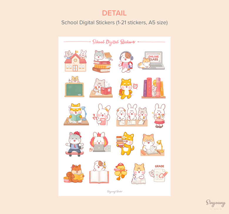 Cute Journal Stickers - Omelette 's Ko-fi Shop - Ko-fi ❤️ Where