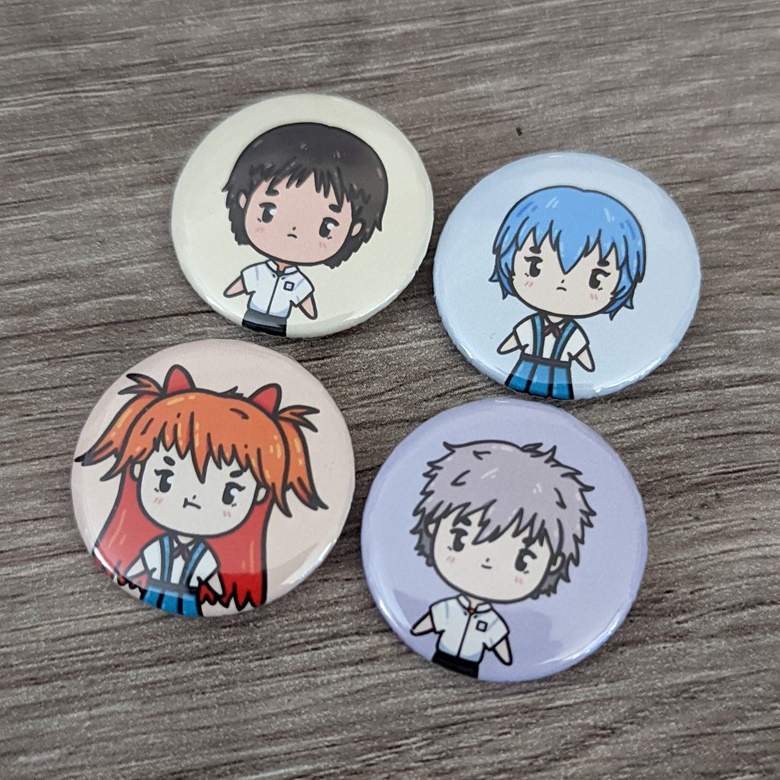 Evangelion Button Pack! - Carly June's Ko-fi Shop - Ko-fi ❤️ Where creators  get support from fans through donations, memberships, shop sales and more!  The original 'Buy Me a Coffee' Page.
